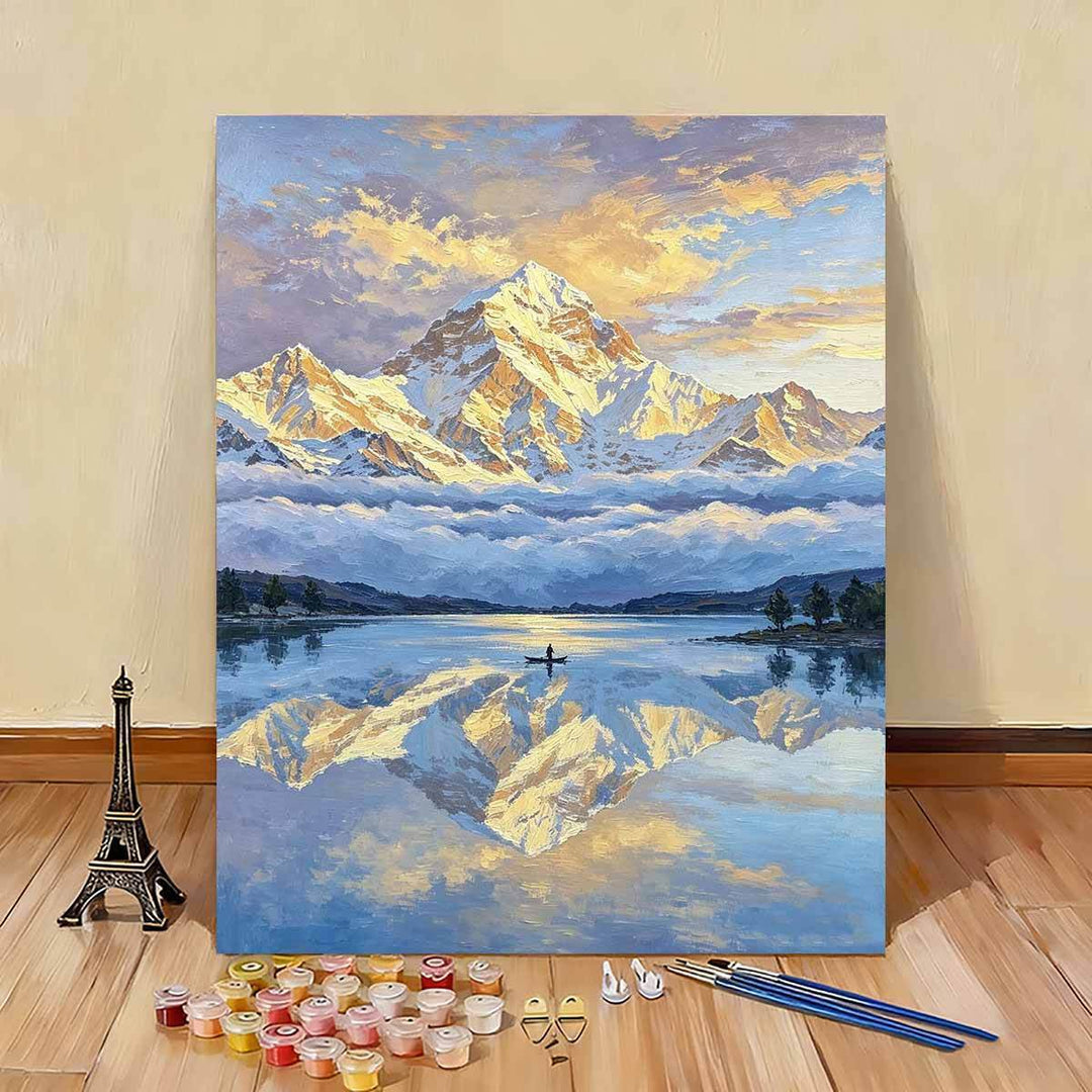 Scenic Mountain Landscape Paint by Numbers Art Kit Kalsten