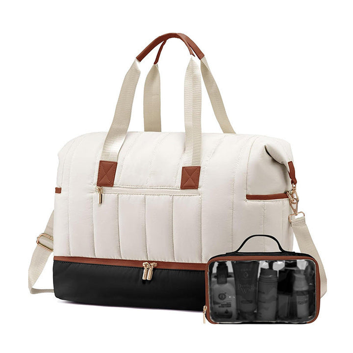 Fashionable and Practical Leisure Tote Bag with Detachable Cosmetic Pouch Kalsten