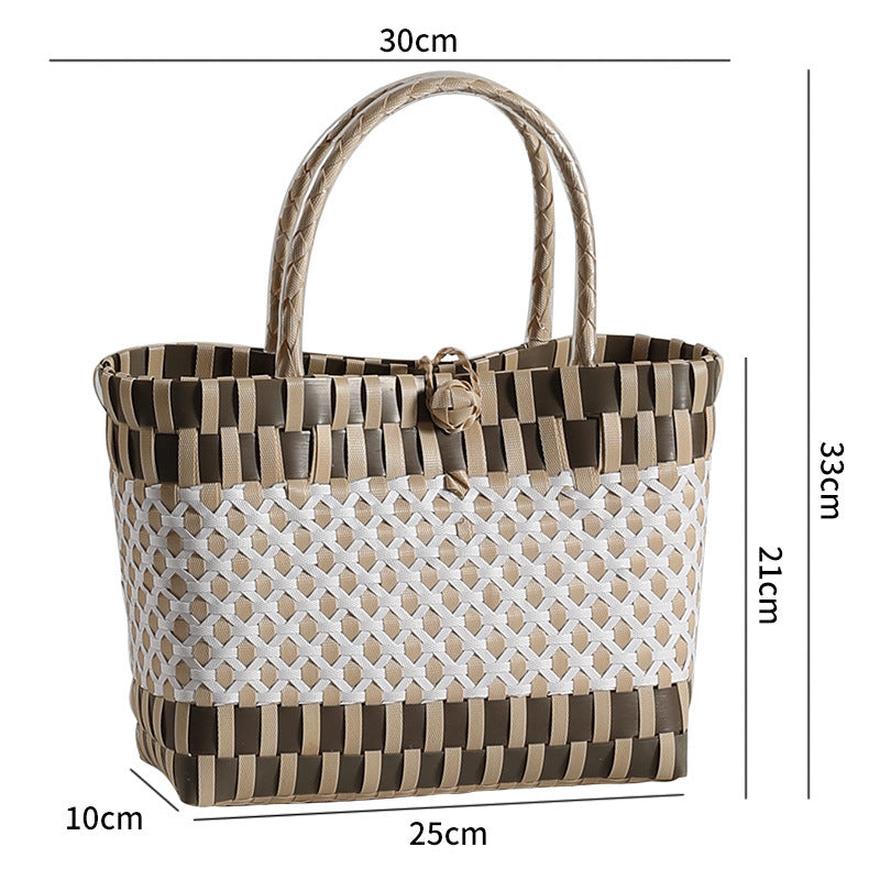 Stylish Woven Beach Tote Kalsten