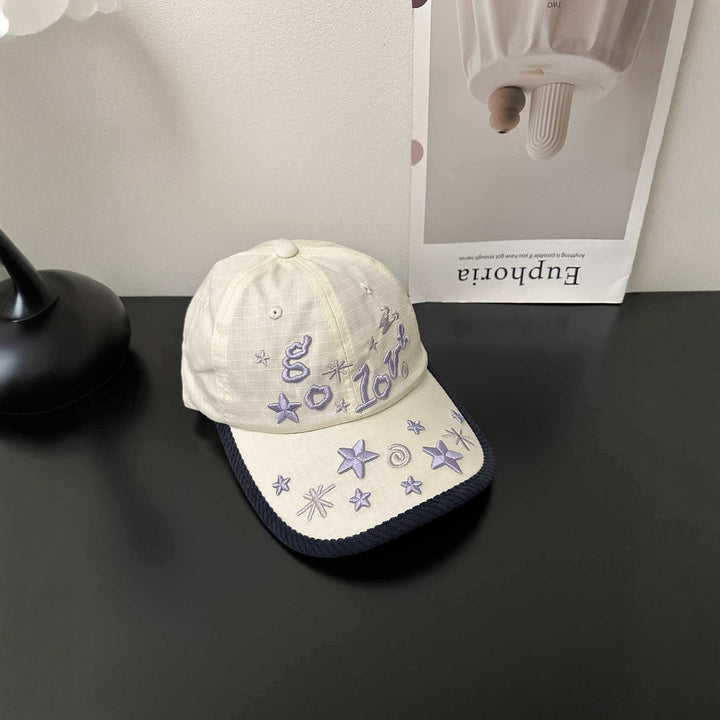 Women's Embroidered Star Pattern Baseball Cap Kalsten