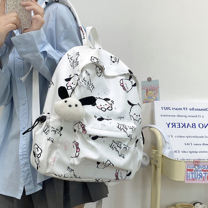 Whimsical Cartoon-Patterned Backpack Kalsten