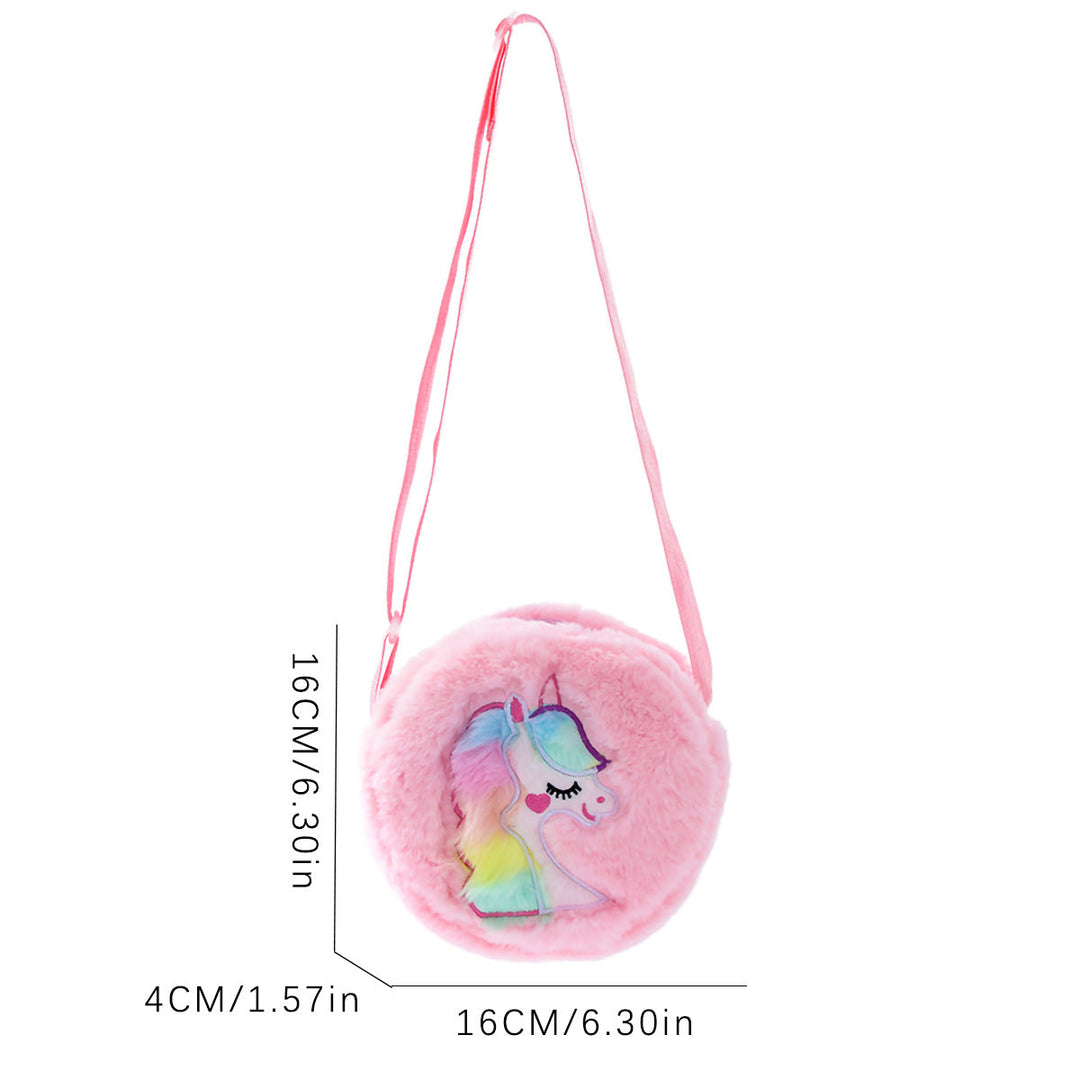 Plush shoulder bag with unicorn motif Kalsten