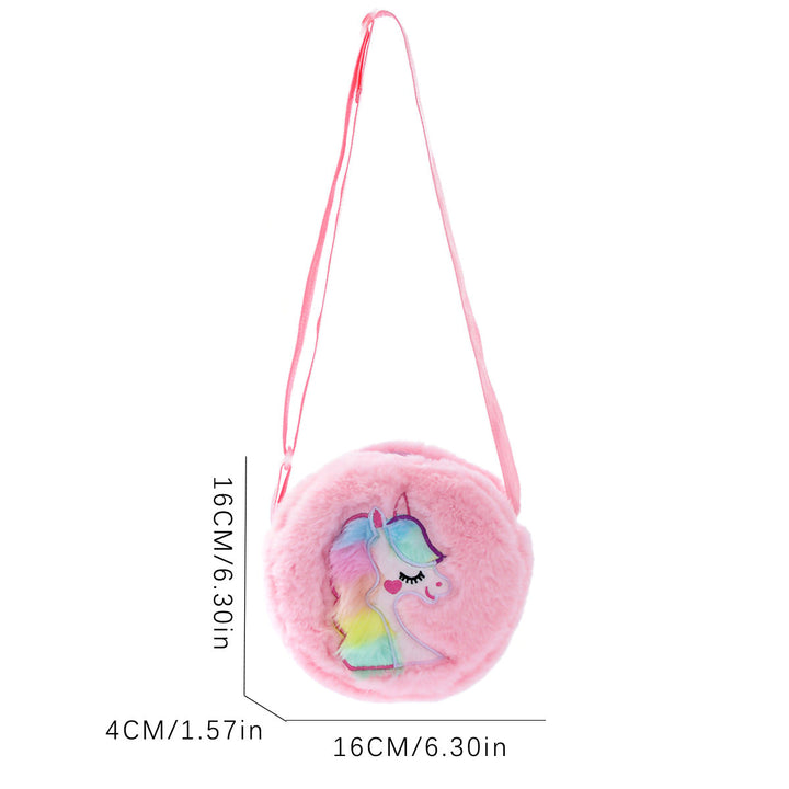 Plush shoulder bag with unicorn motif Kalsten