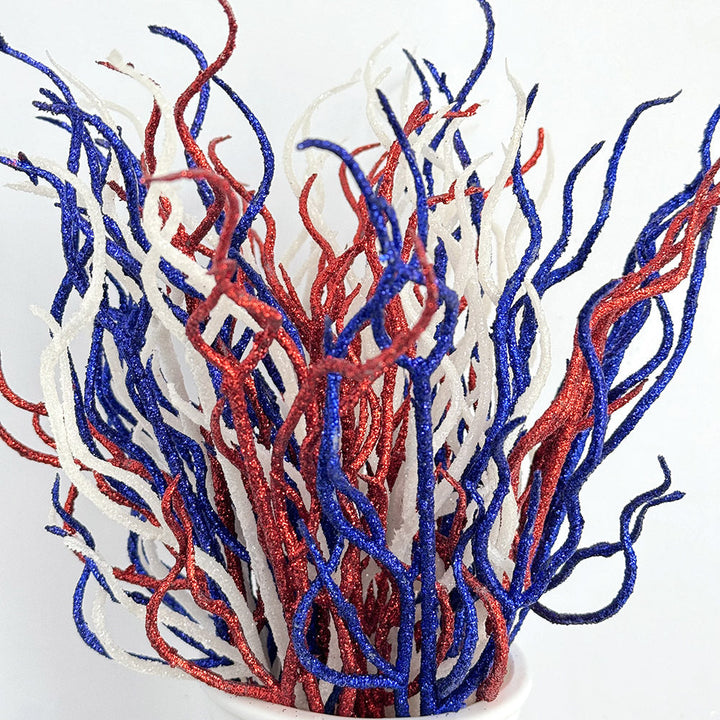 Unisex nan glittering decorative branches made of plastic flexible decoration stems for vase Kalsten