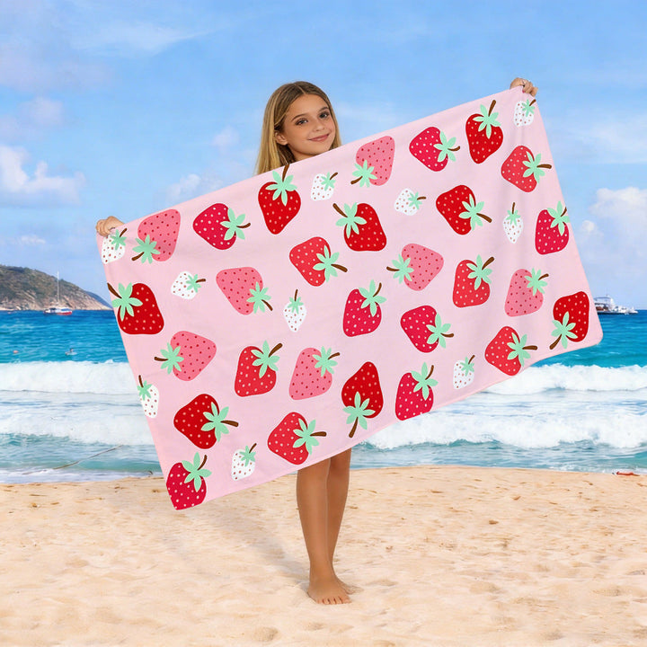 Beach towel with colorful horse motif Kalsten