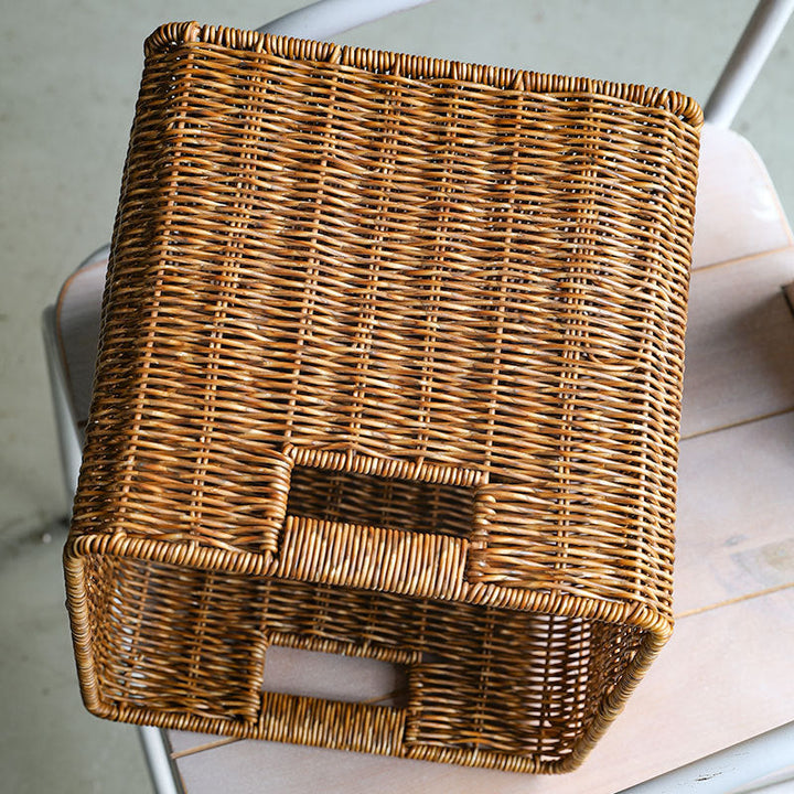Handwoven Rustic Storage Cube Kalsten