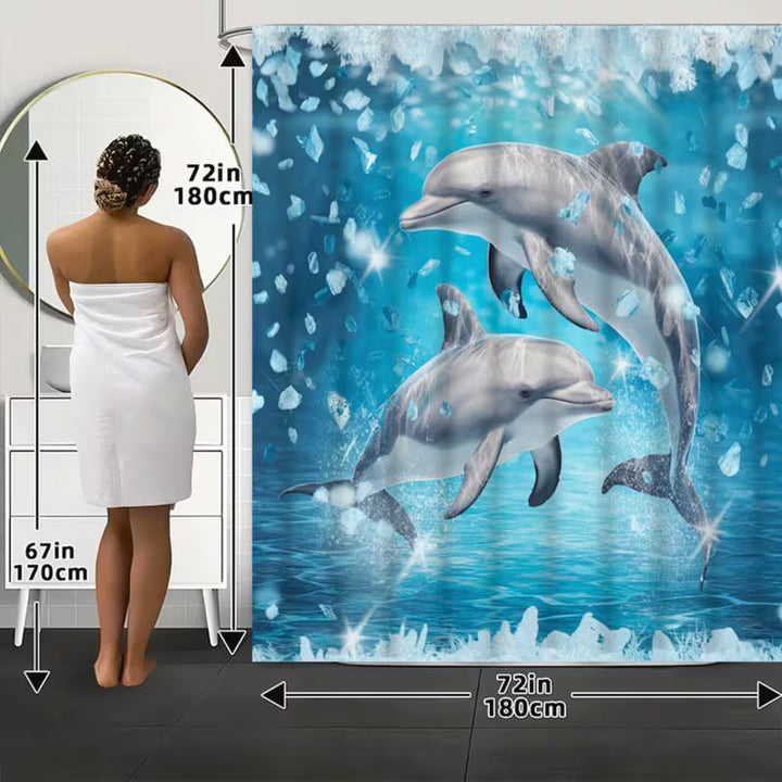 Coastal Scene Shower Curtain Kalsten