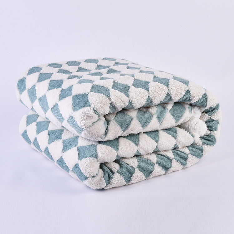 Ladies cuddle blanket with unique houndstooth pattern Kalsten
