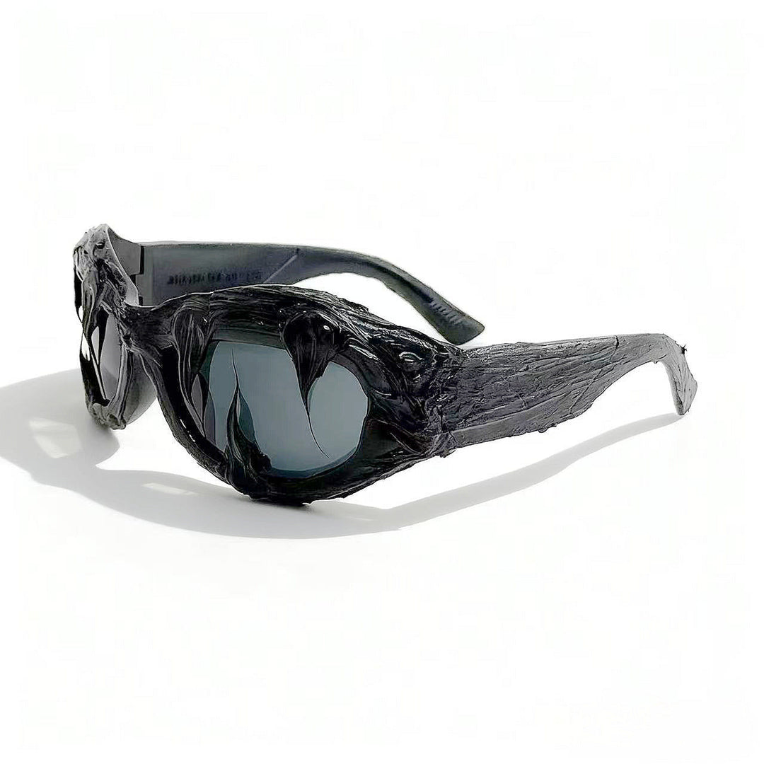 Women futuristic design sunglasses with unique textured surface Kalsten