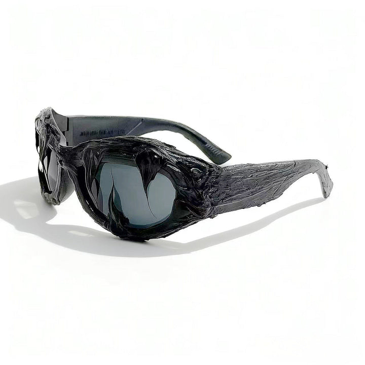 Women futuristic design sunglasses with unique textured surface Kalsten