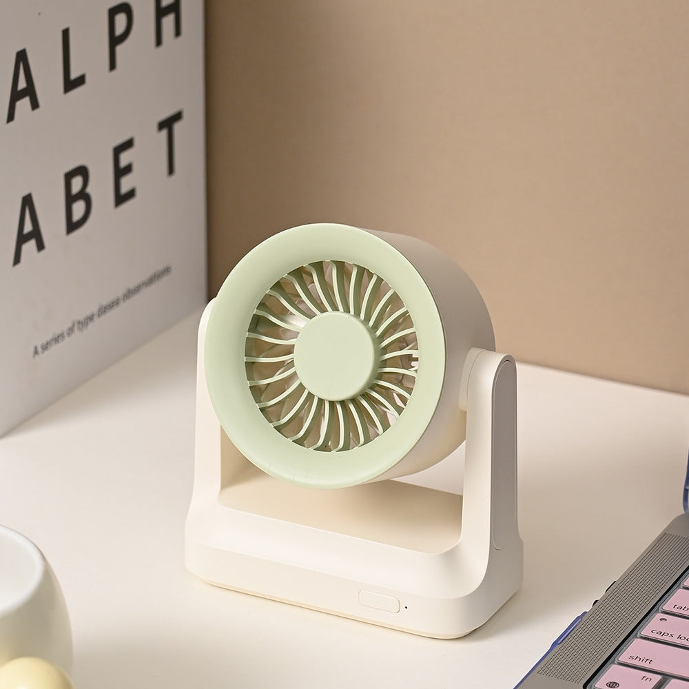 Unisex nan compact rechargeable table fan with pivoting turbine air guidance Kalsten