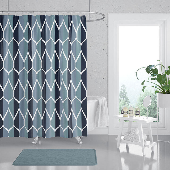 Women's Contemporary Diamond Pattern Shower Curtain Kalsten