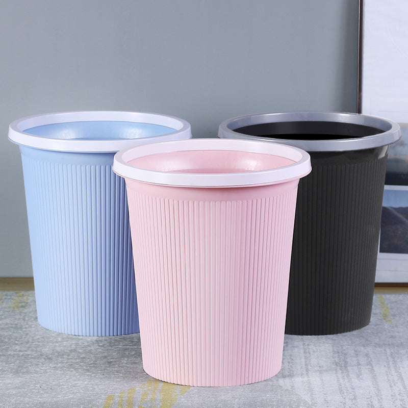 Ladies elegant and practical waste bin with ribbed surface Kalsten
