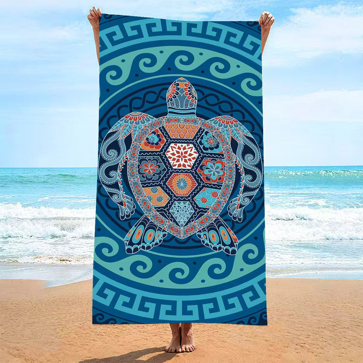 Women's beach towel with creative golf theme Kalsten