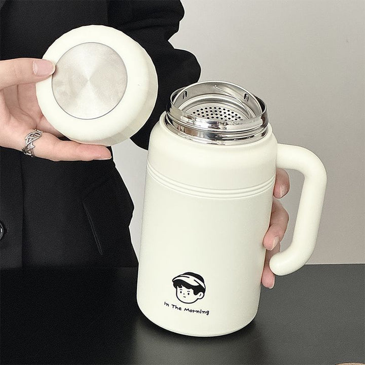 Women’s insulated carafe with ergonomic carrying handle and innovative closure system Kalsten