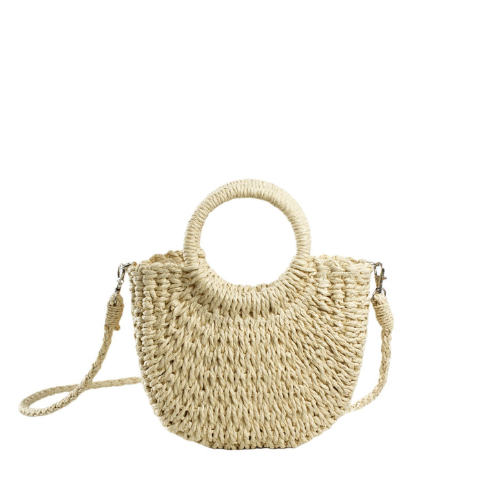 Handmade Basthandbag with Round Handles Kalsten