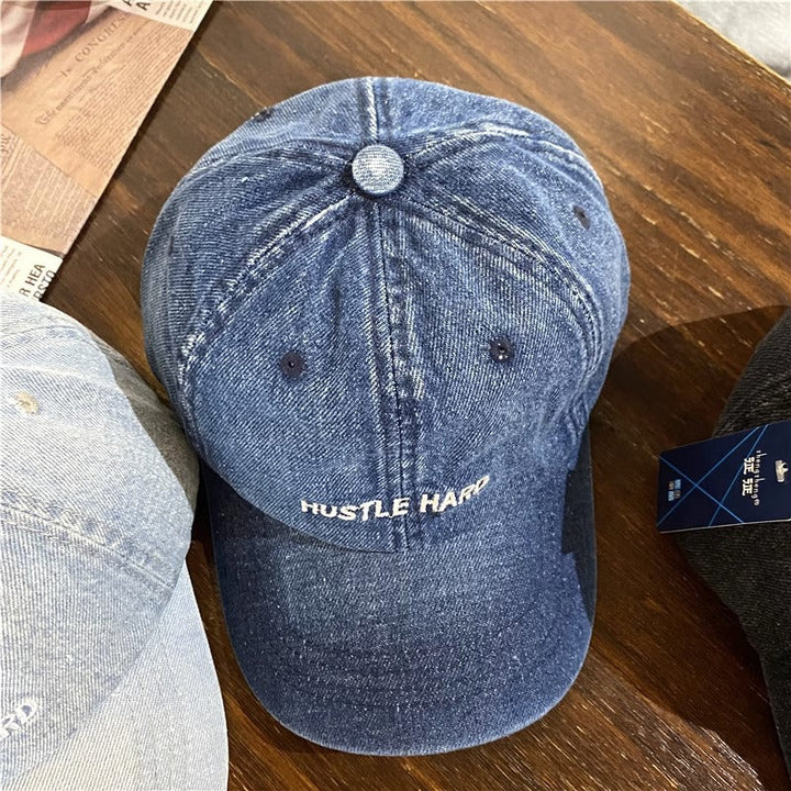 Women's Casual Distressed Denim Cap Kalsten