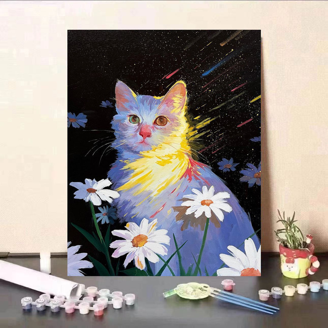 Cat-Themed Fantasy Wall Art Canvas Print Kalsten