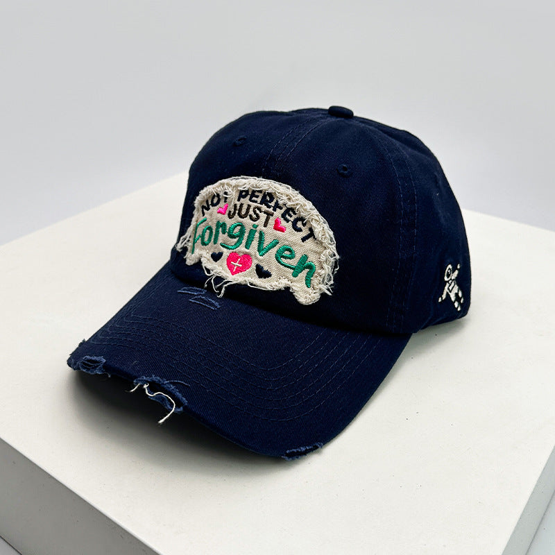 Women's Distressed Cotton Inspirational Baseball Cap Kalsten