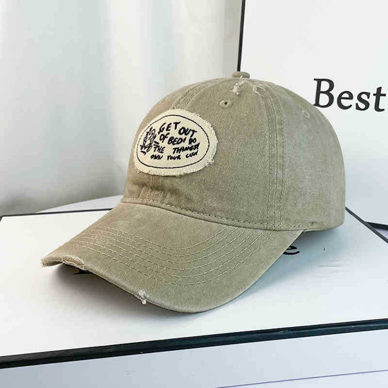 Women's Casual Distressed Cotton Baseball Cap Kalsten