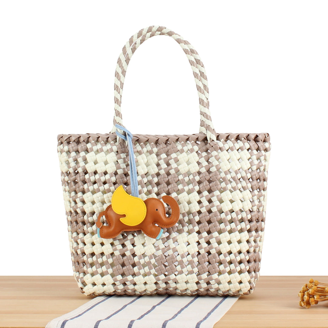 Creative Tote Bag with Playful Elephant Jewelry Kalsten