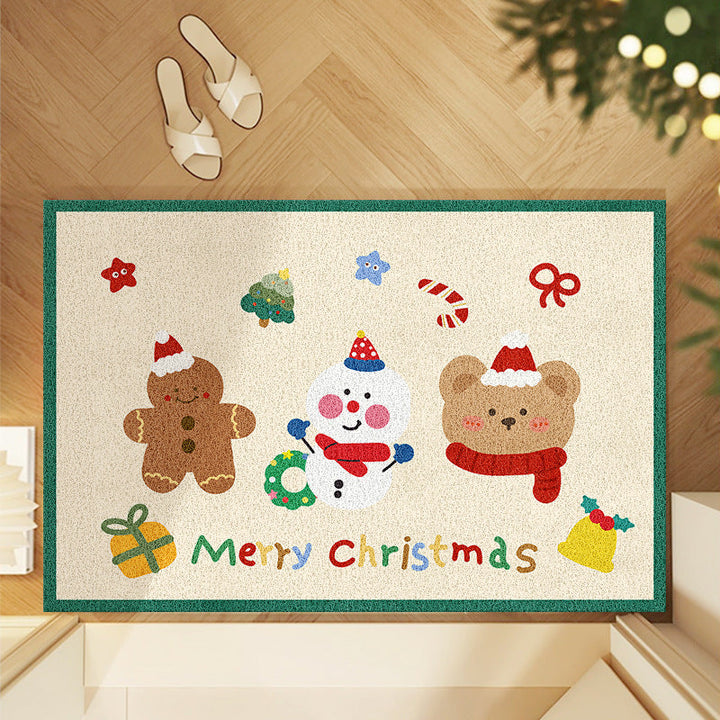 Festive Christmas-Themed Area Mat