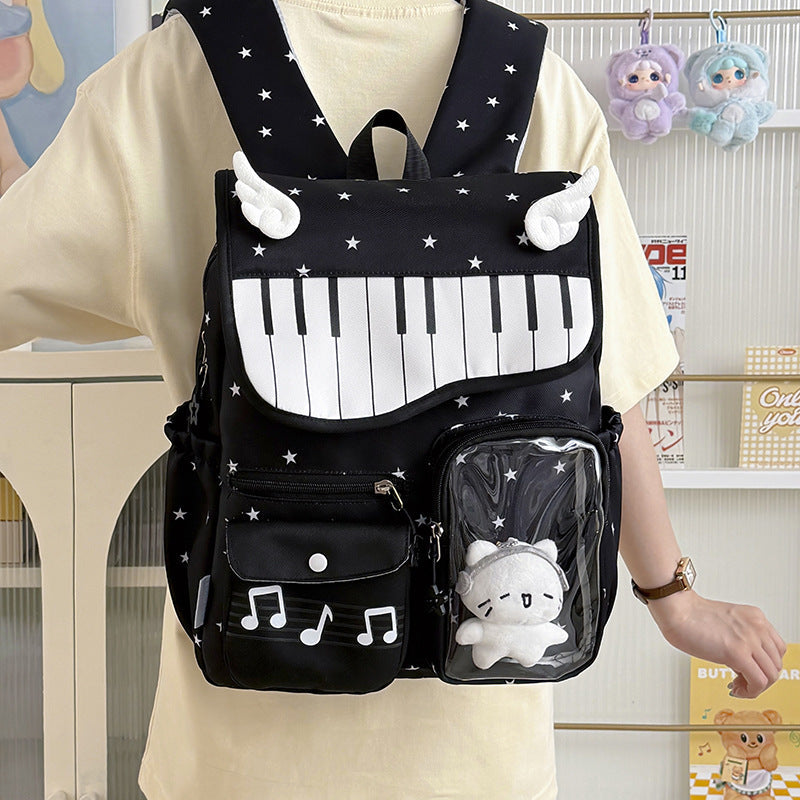 Piano-Themed Casual Backpack Kalsten