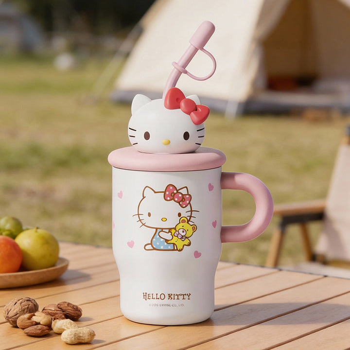 Ladies drinking cup with creative lid and straw Kalsten