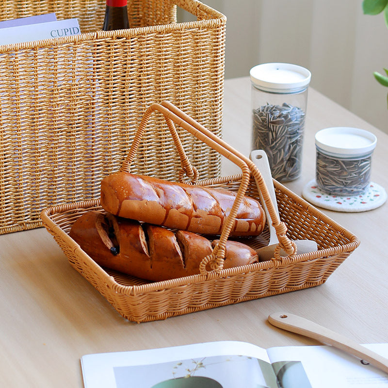 Unisex Rectangular Shopping and Storage Basket Kalsten
