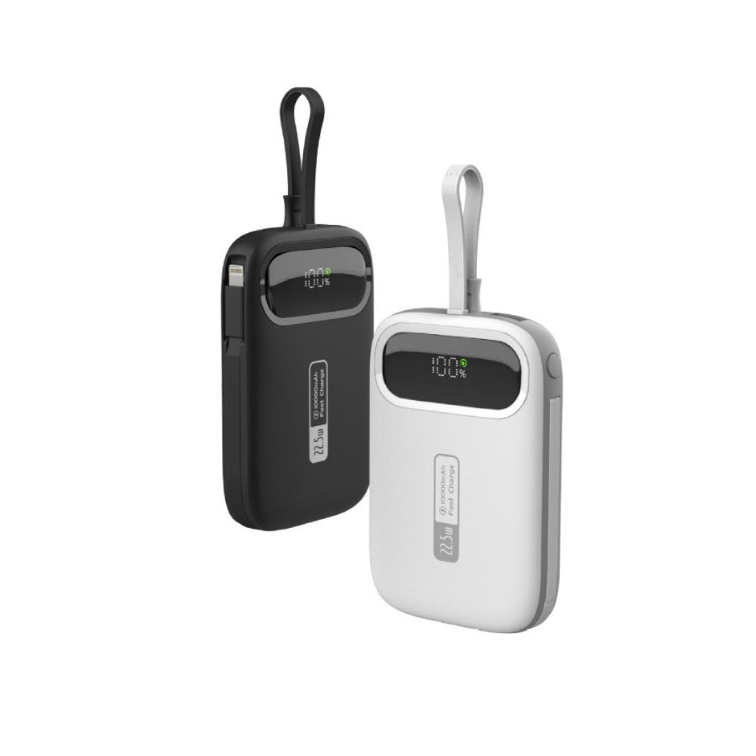 Portable power bank with fast USB-C connection and integrated LED display Kalsten