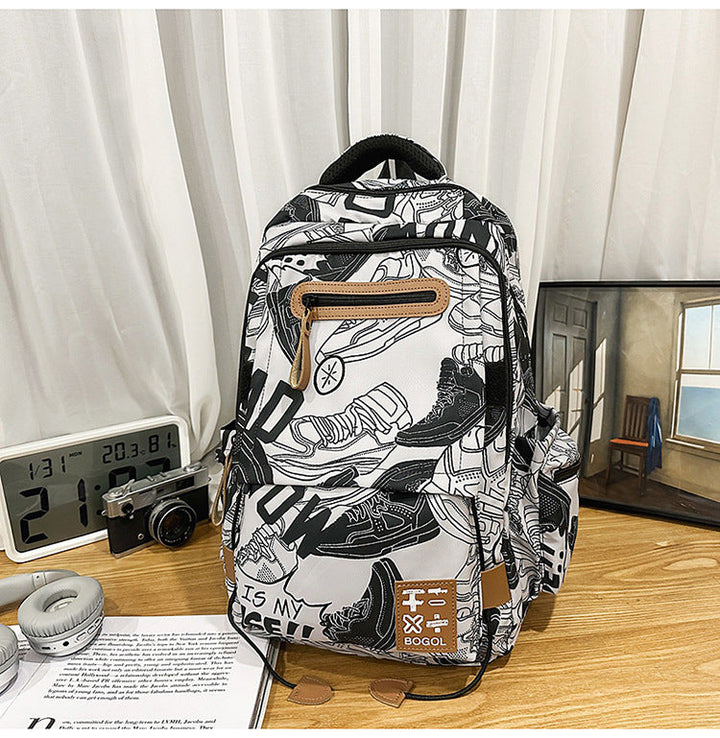 Graphic Design High-Capacity School Backpack