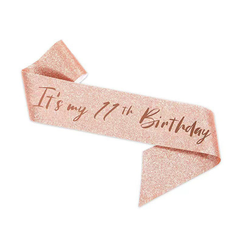 Ladies Festive 10th Birthday Decoration Ribbon Kalsten