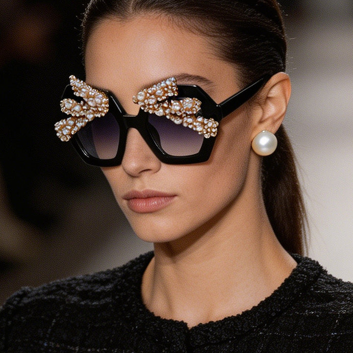 Women’s statement sunglasses with sparkling crystal frame Kalsten