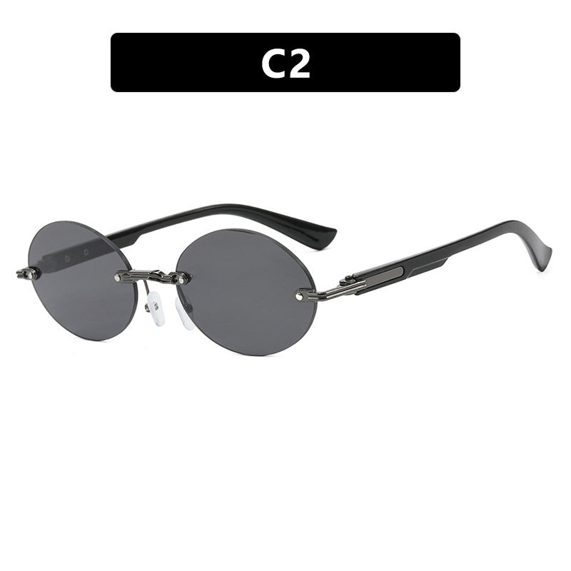 Women's round sunglasses with elegant wooden frame and UV protection Kalsten