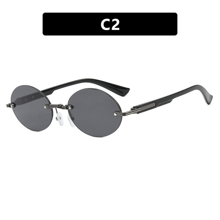 Women's round sunglasses with elegant wooden frame and UV protection Kalsten