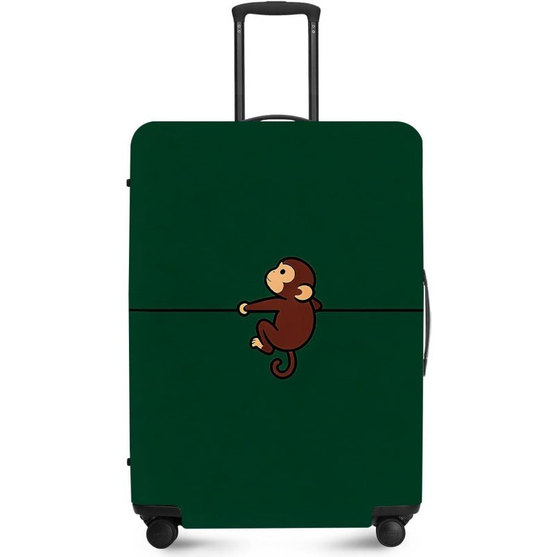 Unisex nan elastic suitcase cover with UV-resistant motif print and zip opening Kalsten