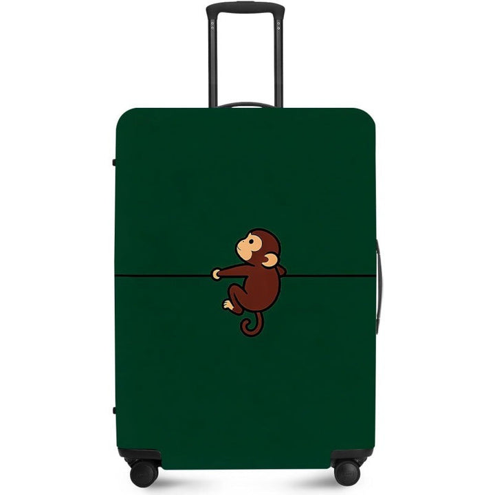Unisex nan elastic suitcase cover with UV-resistant motif print and zip opening Kalsten