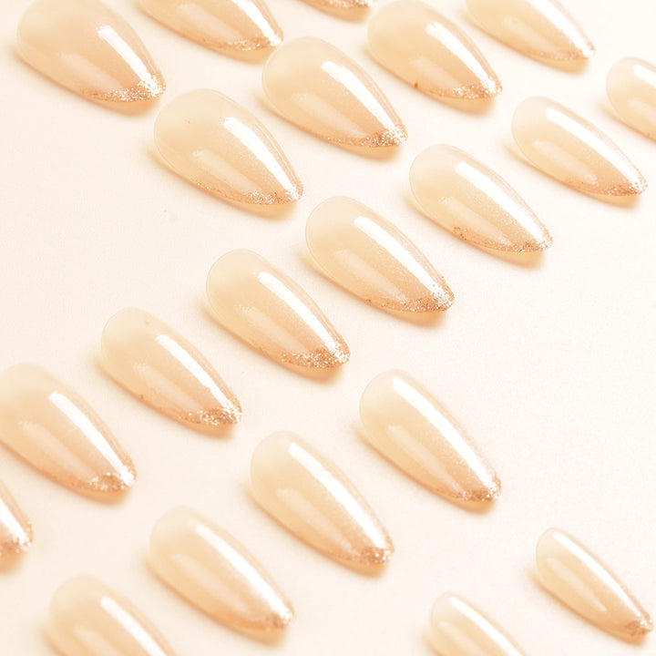 Elegant Ombre Glitter Nail Tips Kalsten
