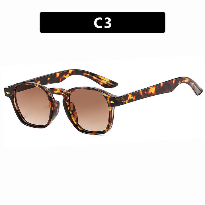 Ladies fashionable rectangular glasses with transparent frame Kalsten