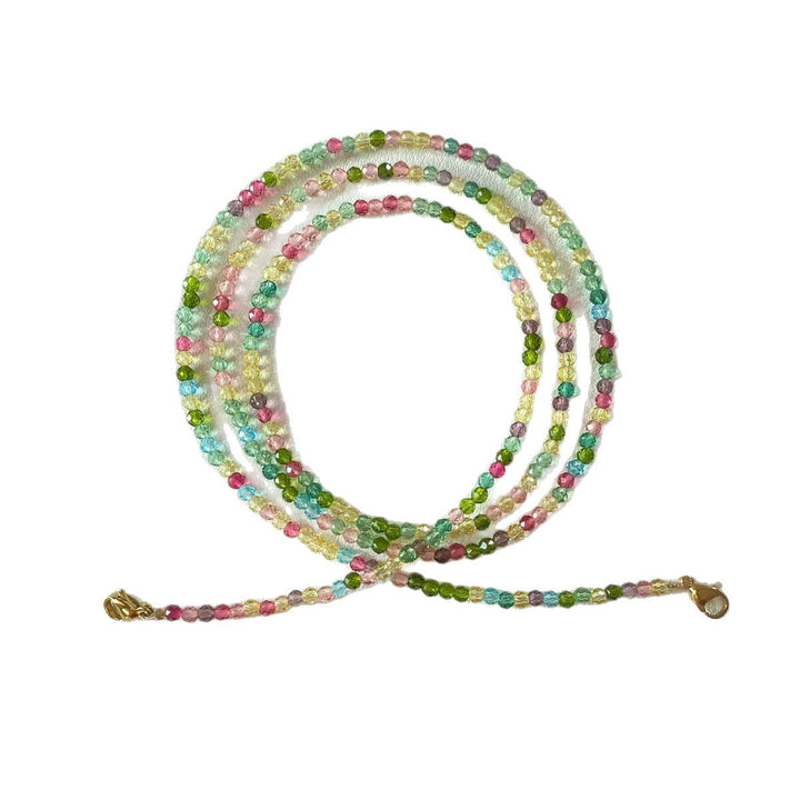 Colorful crystal necklace Kalsten