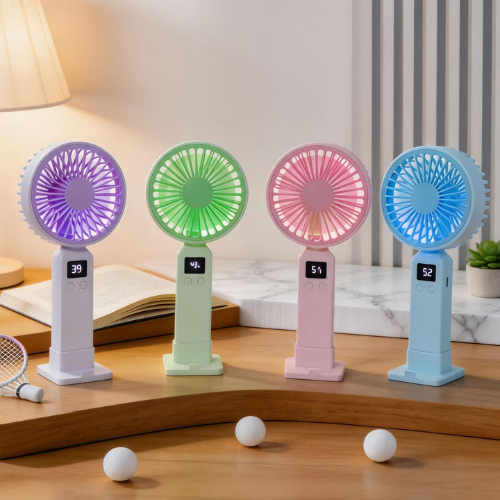 Women Portable Mini Fan with Digital Control Kalsten