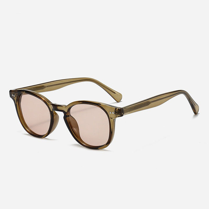 Women's Round Sunglasses with Stylish Pattern and UV Protection Kalsten