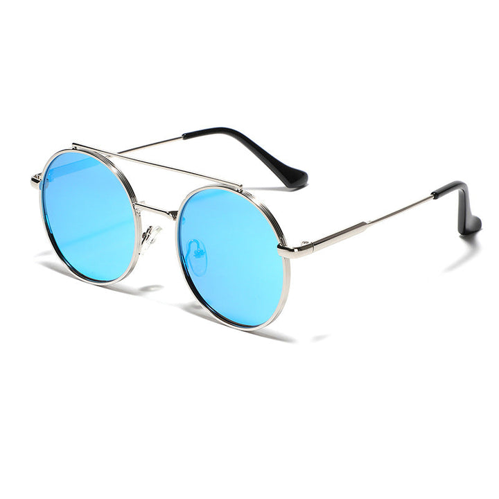 Women's round sunglasses with stylish metal frame Kalsten