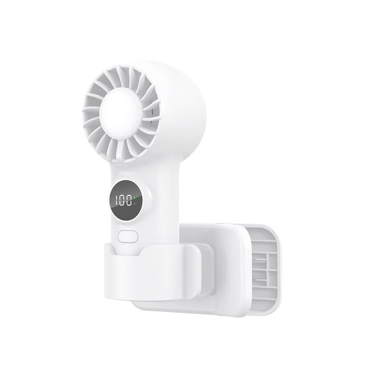 Unisex Mini Digital Display Rechargeable Handheld Fan Kalsten