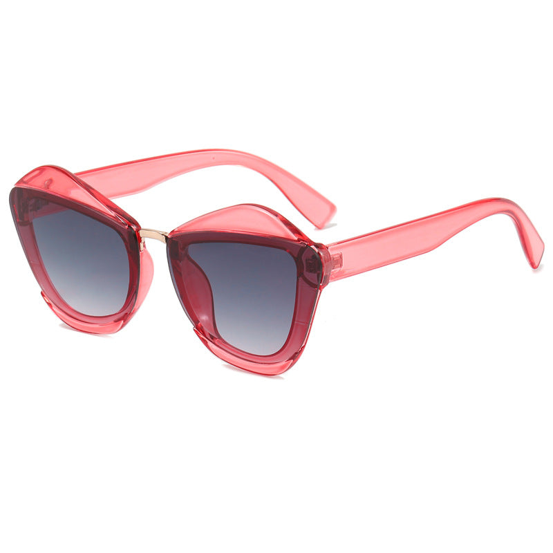 Women striking designer sunglasses with extravagant frame Kalsten