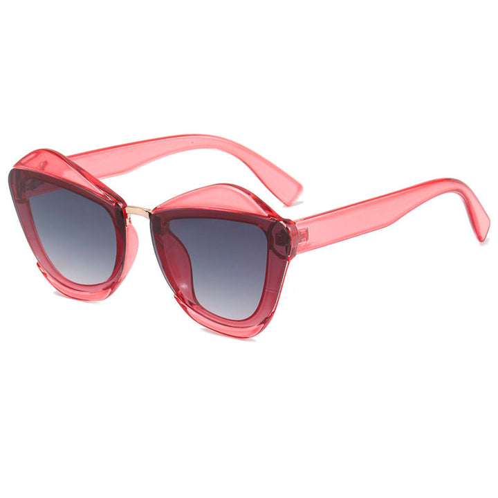 Women striking designer sunglasses with extravagant frame Kalsten