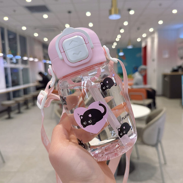 Women's creative drinking bottle with ergonomic lid Kalsten