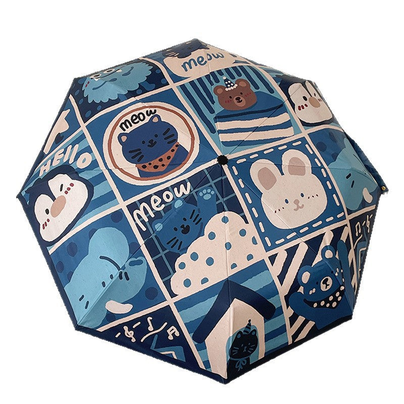 Women's Automatic Umbrella with Creative Pattern Kalsten