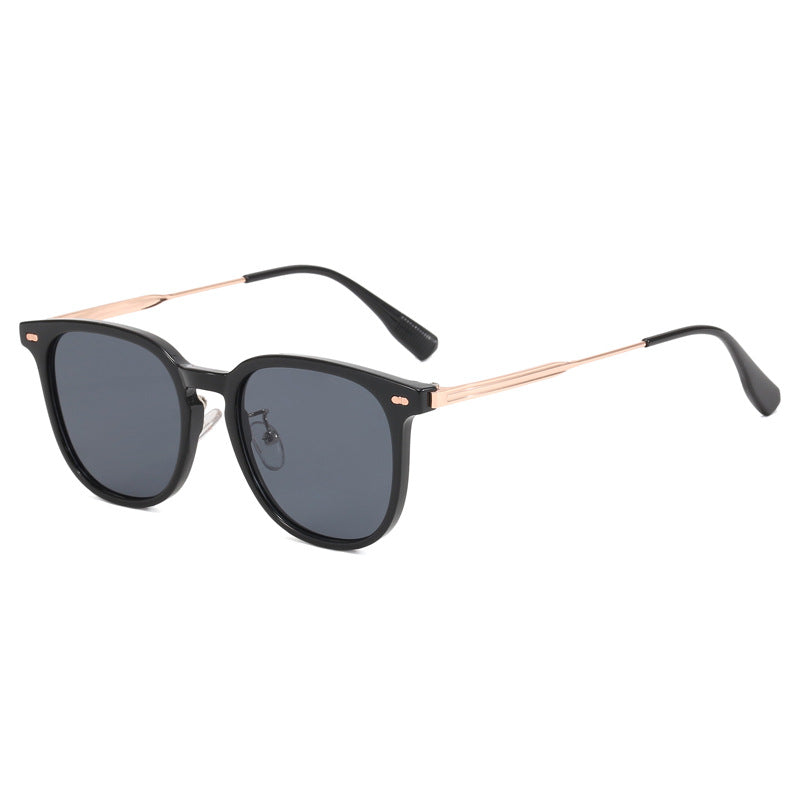 Women's clear rectangular glasses with delicate metal frame Kalsten
