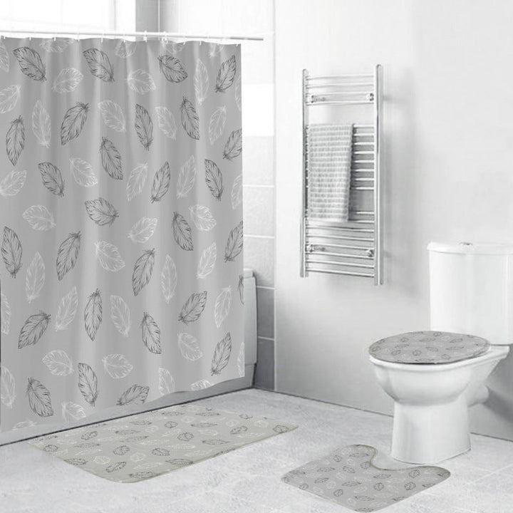 Leafy Botanical Themed Bathroom Ensemble Kalsten